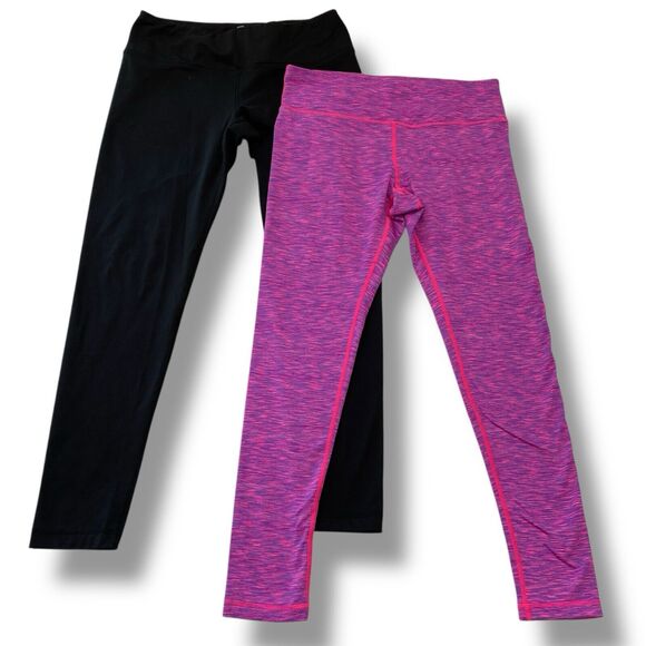 90 Degrees Reflex Fleece Lined Leggings Ankle Length Medium Bundle Lot of 2 - Picture 1 of 16